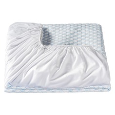 Наматрасник-чехол Medsleep Orto Cool белый с голубым 90х200х30 см