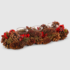 Подсвечник Bizzotto ny Lilibeth на 3 свечи 38,5х14,5х8 см