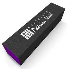 Набор, Patrisa Nail, Шлифовочный блок трёхсторонний фиолетовый, 60/80/100, 5 шт.