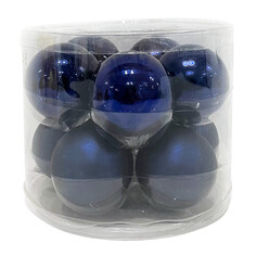 Шары елочные в наборах набор шаров MAXIJOY 60мм 10шт стекло темно-синий