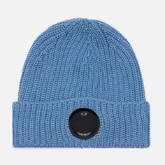 Шапка C.P. Company Extrafine Merino Wool Lens Ribbed, цвет синий