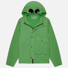 Мужская куртка ветровка C.P. Company Chrome-R Goggle Overshirt Lens, цвет зелёный