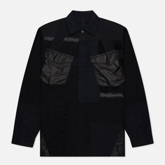Мужская рубашка maharishi Tugihagi Patchwork Tobi, цвет чёрный