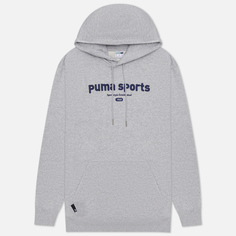 Мужская толстовка Puma Puma Team Hoodie TR, цвет серый, размер XXL