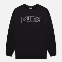 Мужская толстовка Puma Puma Team Crew TR, цвет чёрный
