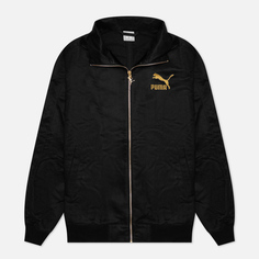 Мужская куртка ветровка Puma T7 Reclaim Suede Track, цвет чёрный, размер XL