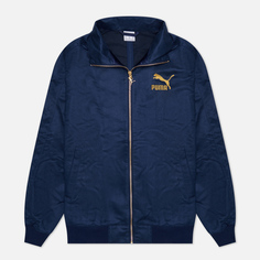 Мужская куртка ветровка Puma T7 Reclaim Suede Track, цвет синий, размер XXL