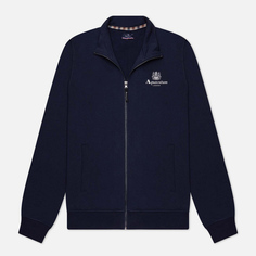 Мужская толстовка Aquascutum Active Small Logo Full Zip Mock Neck Fleece, цвет синий, размер S