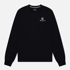 Мужская толстовка Aquascutum Active Small Logo Crew Neck Fleece, цвет чёрный, размер S