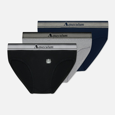 Комплект мужских трусов Aquascutum Slip 3-Pack, цвет комбинированный, размер S