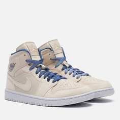 Женские кроссовки Jordan Wmns Air Jordan 1 Mid SE Sanddrift, цвет бежевый