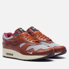 Мужские кроссовки Nike x Patta Air Max 1, цвет коричневый