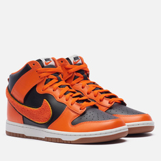 Мужские кроссовки Nike Dunk High Retro University Chenille Swoosh, цвет оранжевый