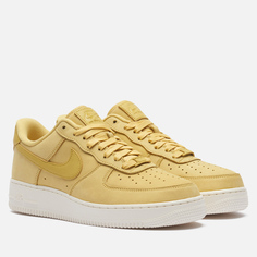 Женские кроссовки Nike Wmns Air Force 1 Low Premium MF, цвет золотой, размер 43 EU