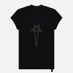 Женская футболка Rick Owens DRKSHDW Luxor Small Level T Pentagram Logo, цвет чёрный, размер M
