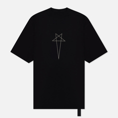 Мужская футболка Rick Owens DRKSHDW Luxor Jumbo T Pentagram Logo, цвет чёрный, размер XXL