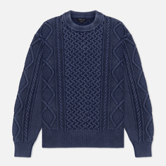 Мужской свитер EASTLOGUE Fade Cable Knit, цвет синий, размер M