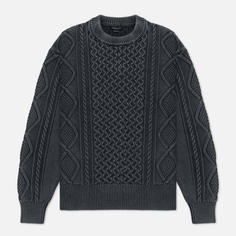 Мужской свитер EASTLOGUE Fade Cable Knit, цвет оливковый