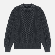 Мужской свитер EASTLOGUE Fade Cable Knit, цвет оливковый, размер XL