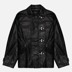 Мужская демисезонная куртка EASTLOGUE Fireman Leather, цвет чёрный