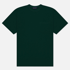 Мужская футболка EASTLOGUE Permanent One Pocket 23FW, цвет зелёный, размер M