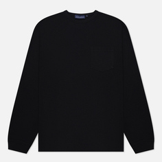 Мужской лонгслив EASTLOGUE Permanent Basic One Pocket, цвет чёрный