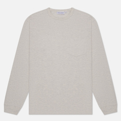 Мужской лонгслив EASTLOGUE Permanent Basic One Pocket, цвет бежевый