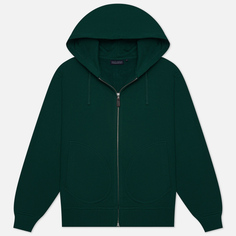 Мужская толстовка EASTLOGUE Permanent Basic Zip Up Hoodie, цвет зелёный