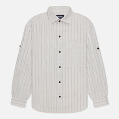 Мужская рубашка FrizmWORKS Stripe Linen Napoli, цвет белый
