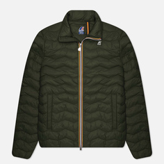 Мужская демисезонная куртка K-Way Valentine Eco Warm, цвет зелёный, размер S