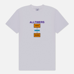 Мужская футболка Alltimers Form & Matter, цвет белый, размер S