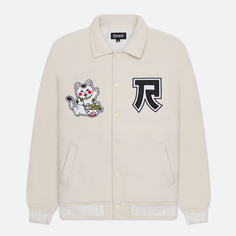 Мужская куртка ветровка RIPNDIP Lucky Nerm Varsity, цвет бежевый, размер XL