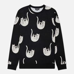 Мужской свитер RIPNDIP Falling Nerm Knit, цвет чёрный, размер L