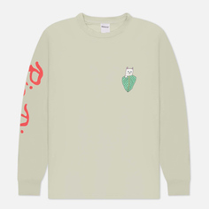 Мужской лонгслив RIPNDIP Nermal Portrait, цвет зелёный