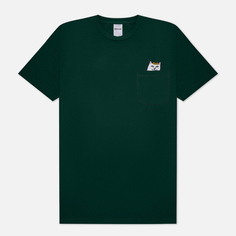 Мужская футболка RIPNDIP Pumpkin Nerm Pocket, цвет зелёный, размер XL