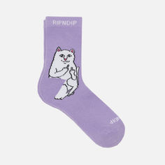 Носки RIPNDIP Lord Nermal Mid, цвет фиолетовый