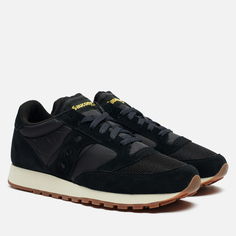 Мужские кроссовки Saucony Jazz Original Vintage Suede Logo, цвет чёрный