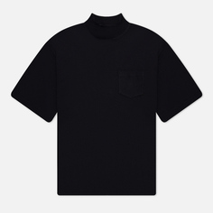 Мужская футболка Uniform Bridge Mock Neck Pocket, цвет чёрный, размер XL