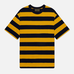 Мужская футболка Uniform Bridge Naval Stripe, цвет жёлтый, размер M