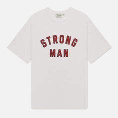 Мужская футболка Uniform Bridge Strong Man, цвет белый, размер L