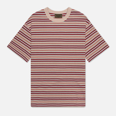 Мужская футболка Uniform Bridge Vintage Stripe, цвет бежевый, размер XL