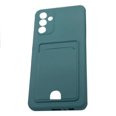 Чехол Neypo для Samsung Galaxy A54 5G Pocket Matte Silicone с карманом Dark Green NPM59523