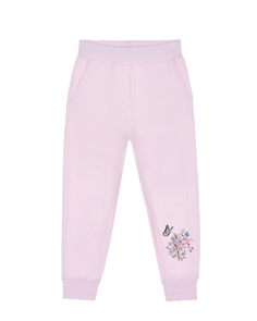 Спортивные брюки с цветочным принтом Monnalisa детские
