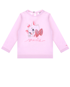 Розовая толстовка с принтом &quot;котенок&quot; Monnalisa детская