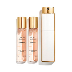 CHANEL COCO MADEMOISELLE INTENSE TWIST&SPRAY Парфюмерная вода с двумя сменными флаконами CHANEL COCO MADEMOISELLE INTENSE TWIST&SPRAY Парфюмерная вода (3 x 7 мл)