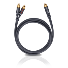 Кабели межблочные аудио Oehlbach BOOOM! Y-adapter cable anthracite, 3.0m (23703)