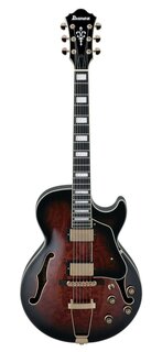 Полуакустические гитары Ibanez AG95QA-DBS