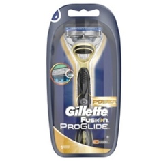 Станок для бритья GILLETTE Бритва Gillette Fusion ProGlide Power "Золотая серия" с 1 сменной кассетой