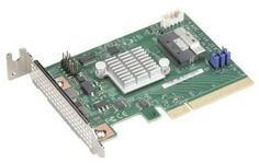 Контроллер Supermicro AOC-SLG4-2E4T-O NVMe 2-Port Retimer, x8 PCIe Gen 4, Low Profile AOC, RoHS