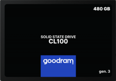 Накопитель SSD 2.5 GoodRAM SSDPR-CL100-480-G3 480GB, SATA3, up to 540/460MBs, TLC, 7mm